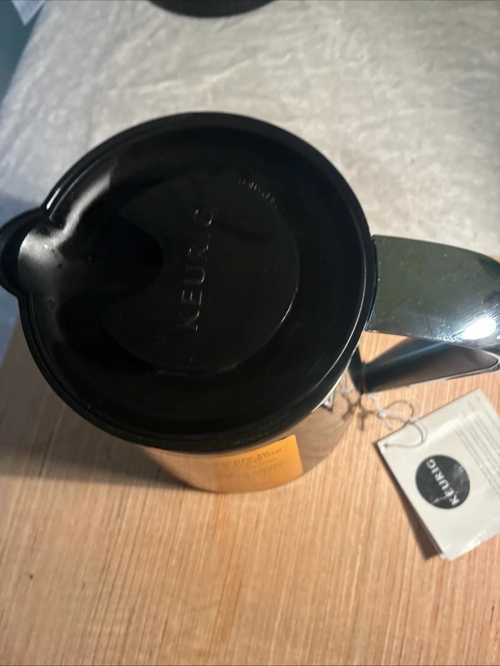 Keurig Black Insulated Coffee Carafe with Pour Spout